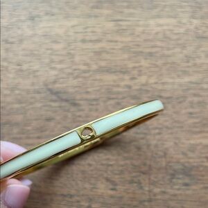 Kate Spade Gold and Cream Bangle Bracelet